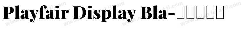 Playfair Display Bla字体转换